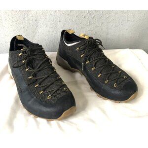 NAGLEV Hiking Shoes Mens Size 9.5 Black Trail Outdoor Sneaker Low Top Lug Sole